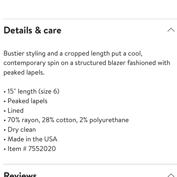 NEW Aknvas stone blazer crop 4 - Picture 10 of 10